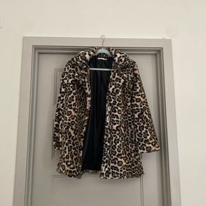 faux fur cheetah coat